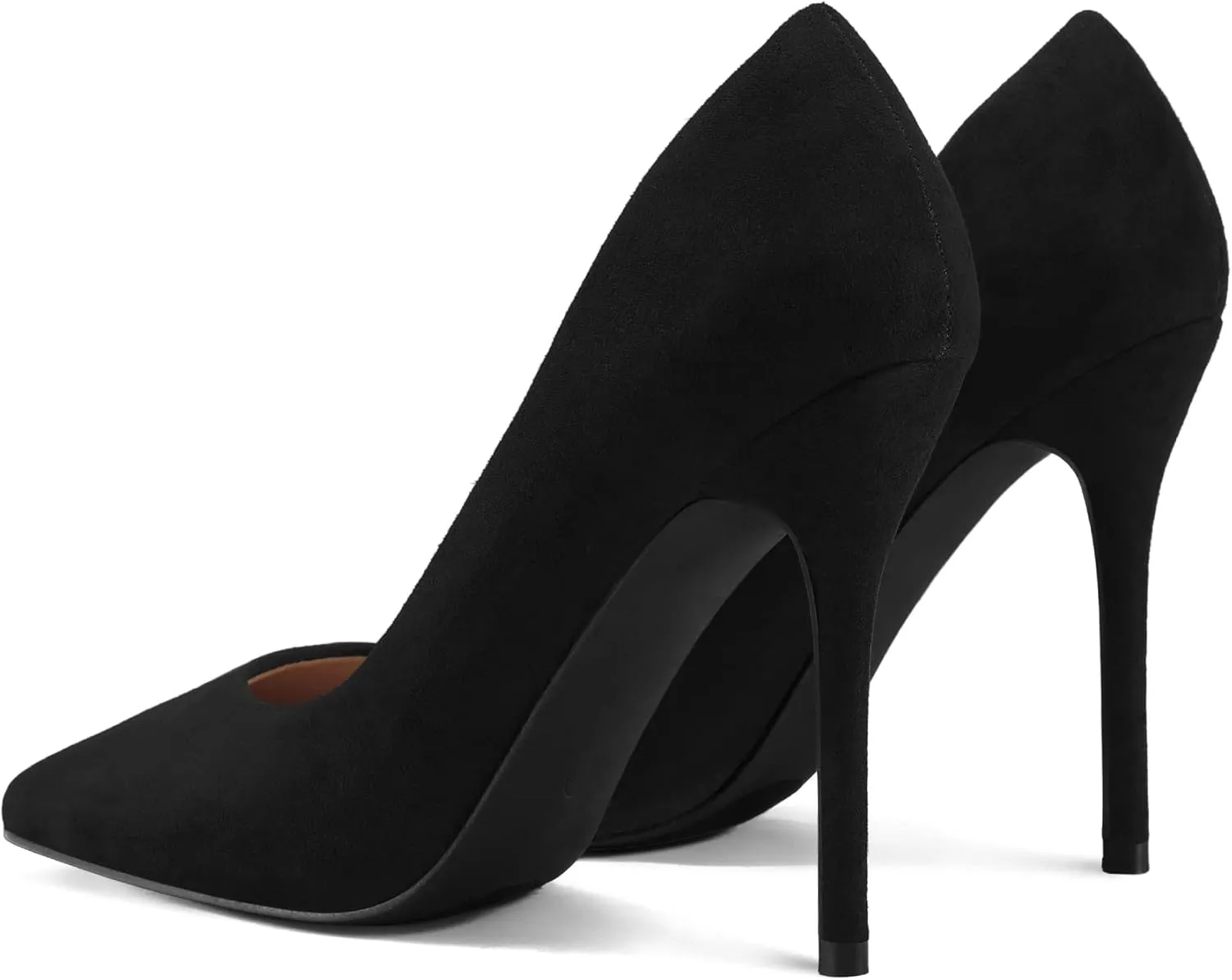 mysoft Women's High Heels Pumps Closed Pointed Toe Stiletto 4IN Heels Dress Wedding Shoes