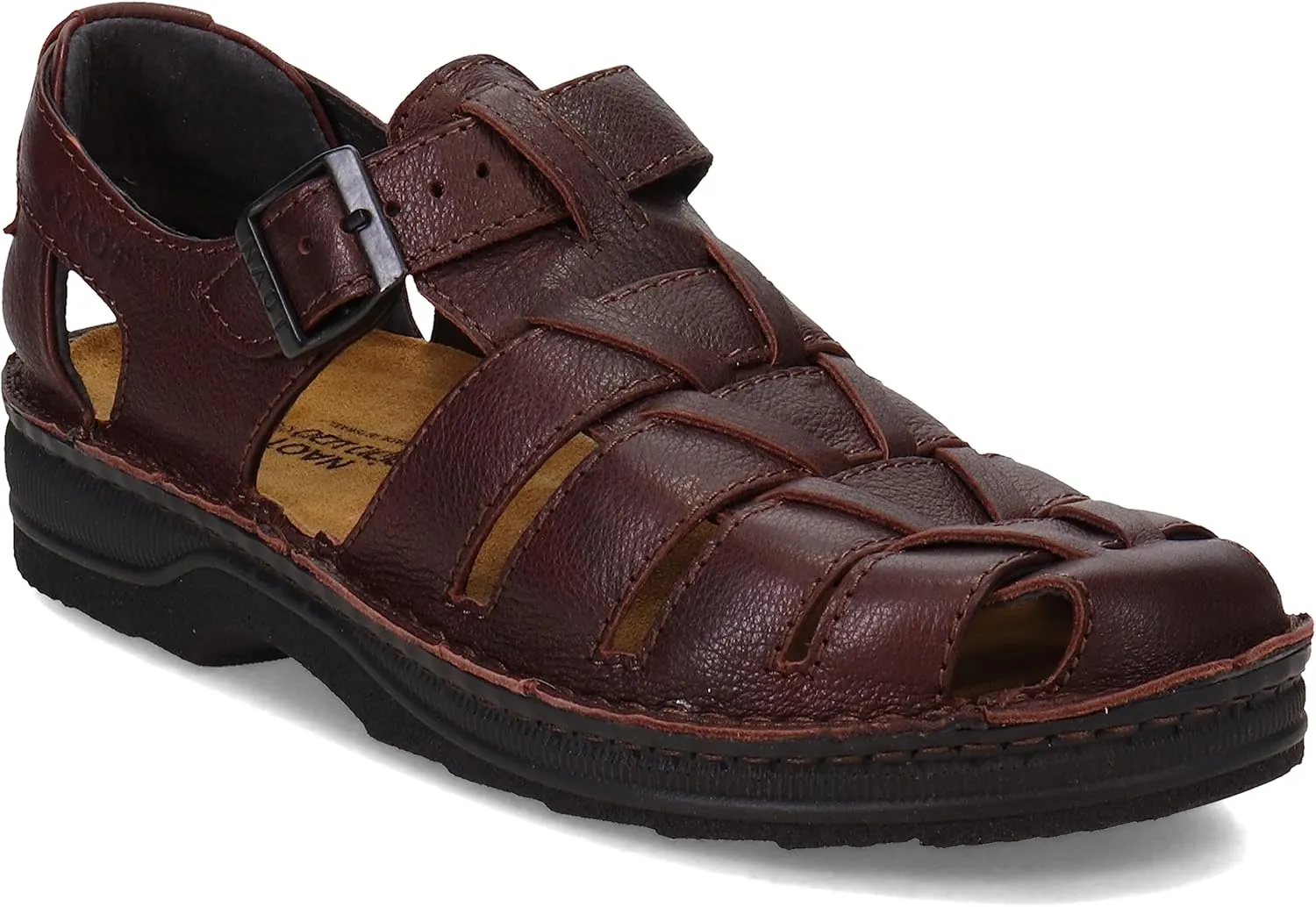 NAOT Footwear Men's Julius Sandal Soft Brown Lthr 13 M US