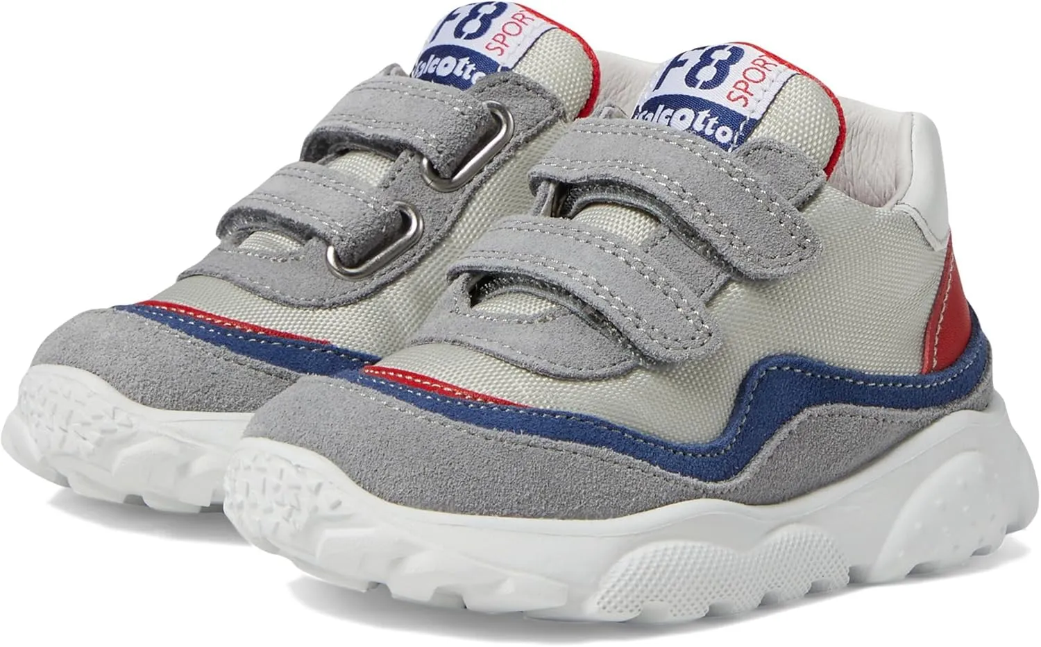 Naturino Boy's Falcotto Amantea Vl. Sneaker, Grey-Azure, 10.5 Toddler