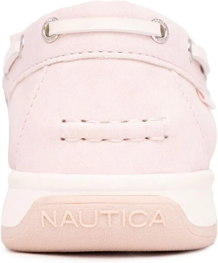 Nautica Women's Casual Boat Shoes, Moc-Toe Loafers with Cushioned Insole, Deck Fashion Sneaker