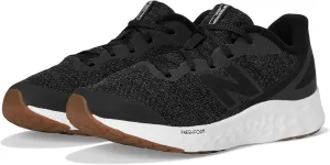 New Balance KIds Arishi Fresh Foam v4 Sneaker, BLACK/PHANTOM, 5.5 XW Big Kid (8-12 Years)