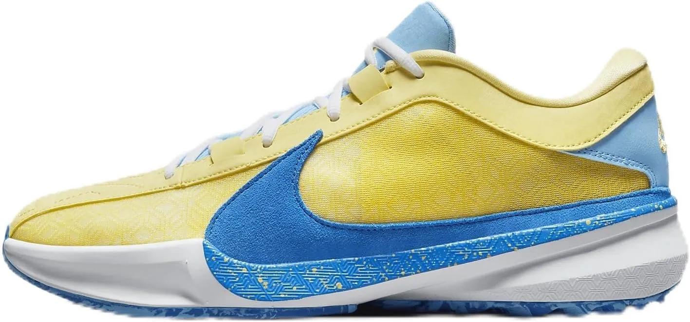 Nike Giannis Freak 5 Men's Basketball Shoes (DX4985-700, Soft Yellow/White/Light Laser Orange) Size 11