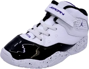 Nike Jordan BLoyal TD White/Court Purple-Black Ankle-High Leather Sneaker - 10M