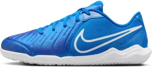 Nike Jr. Tiempo Legend 10 Academy Little/Big Kids' Indoor/Court Low-Top Soccer Shoes (DV4350-400, Soar/White) Size 3.5
