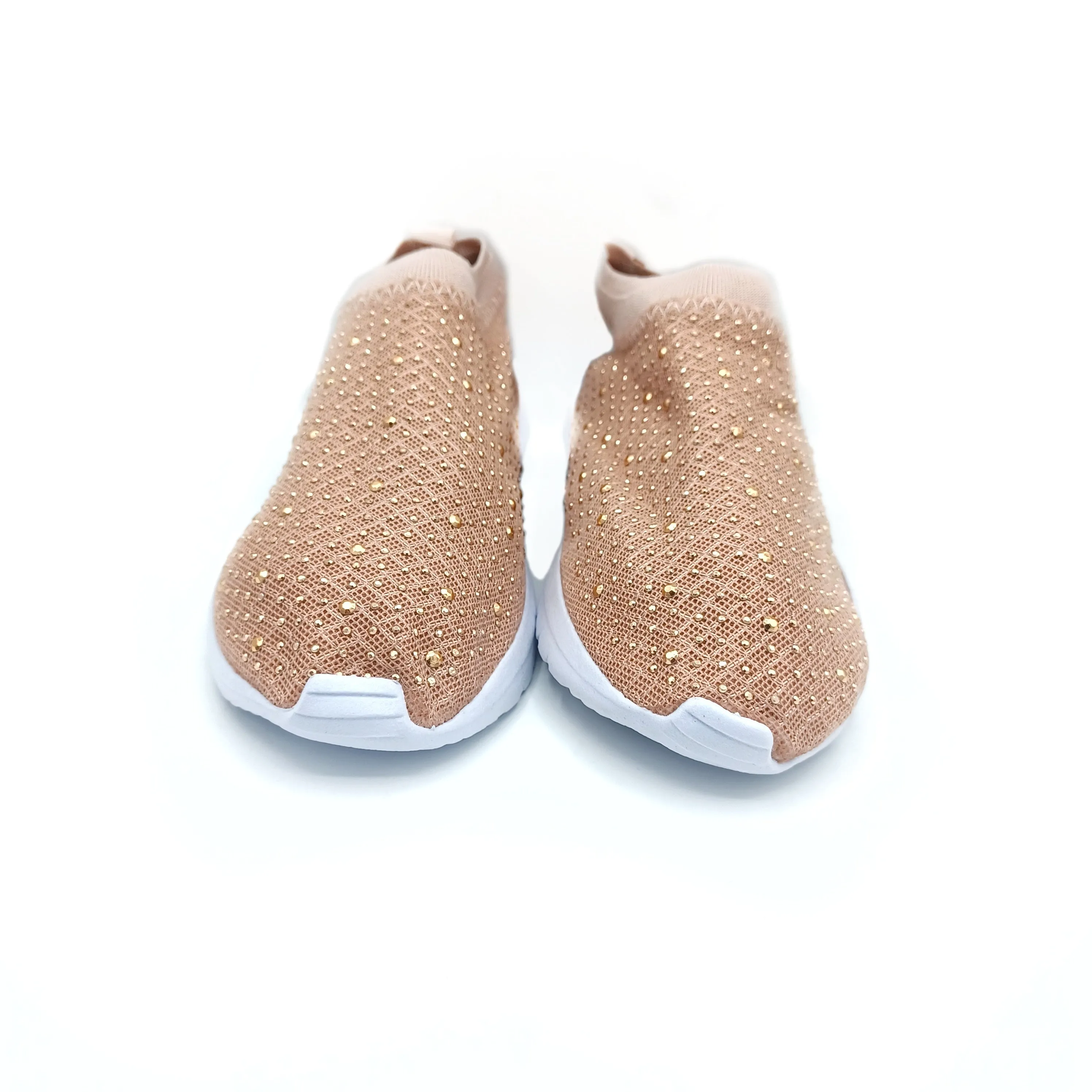 Nude Strass Crossfeet TAYGRA