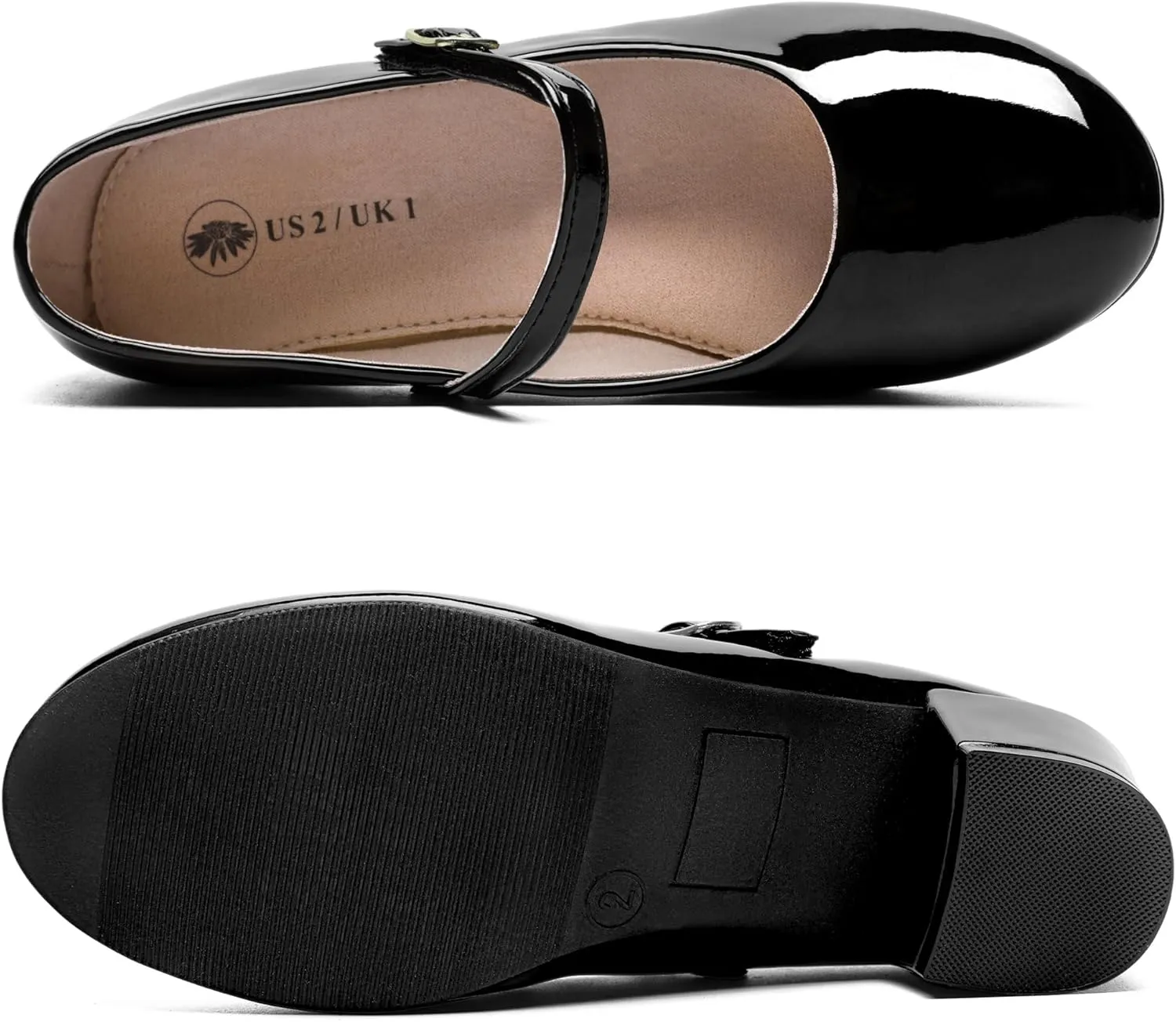 NUH Girls Flats Comfortable Slip On Dress Shoes