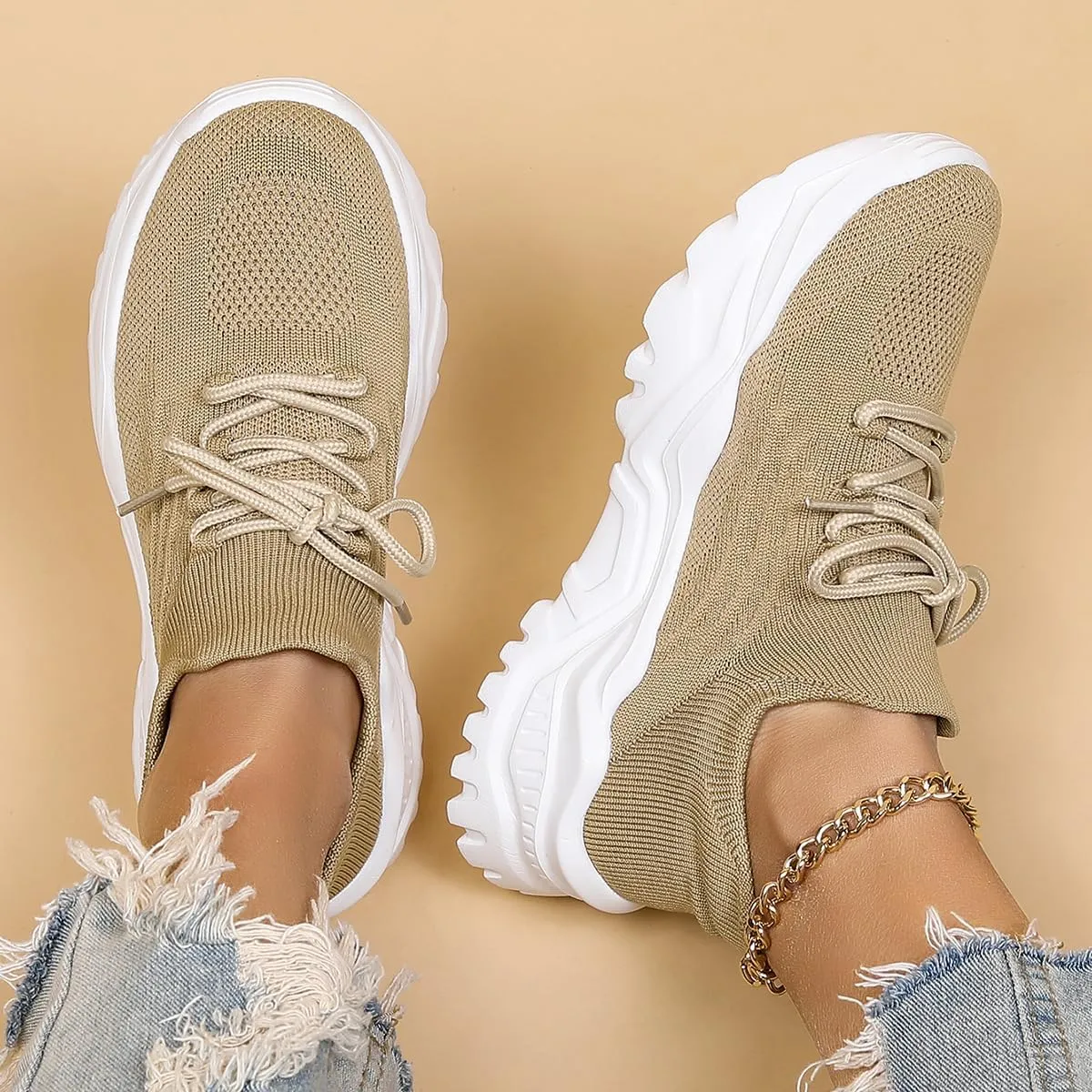 Nurse Babe Shoes,Classic Slip-On Breathable Mesh Sneakers,Non-Slip Lightweight Walking Shoes for Women,Classic Lace up Slip-on Breathable Sneakers for Women on Feet All Day