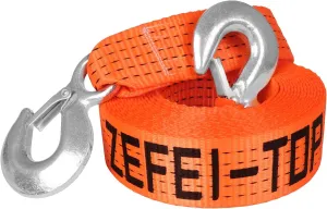 Nylon Tow Strap with Hooks 2" x 20 ft, 20,000lb Break Strengthened Towing Rope Kit for Trucks Vehicles Towing Acessories,Tow Cable for Truck Boat,Roadside Emergency Car Kit