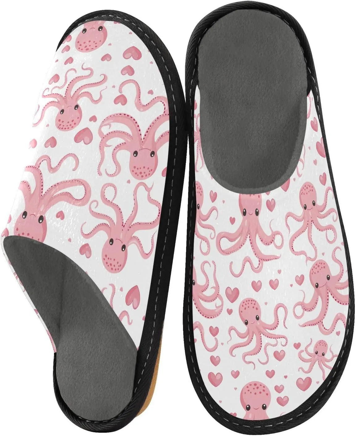 ODAWA Zebra Yellow Male Shoe House Slippers Memory Foam Plush Mens Slip on House Shoes