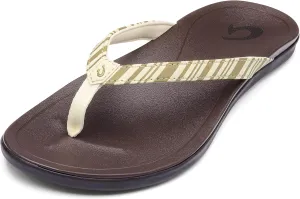 OLUKAI Ho'opio Women's Beach Sandals, Quick-Dry Flip-Flop Slides, Clean & Minimal Aesthetic, Water Resistant & Enhanced Traction, All-Day Comfort