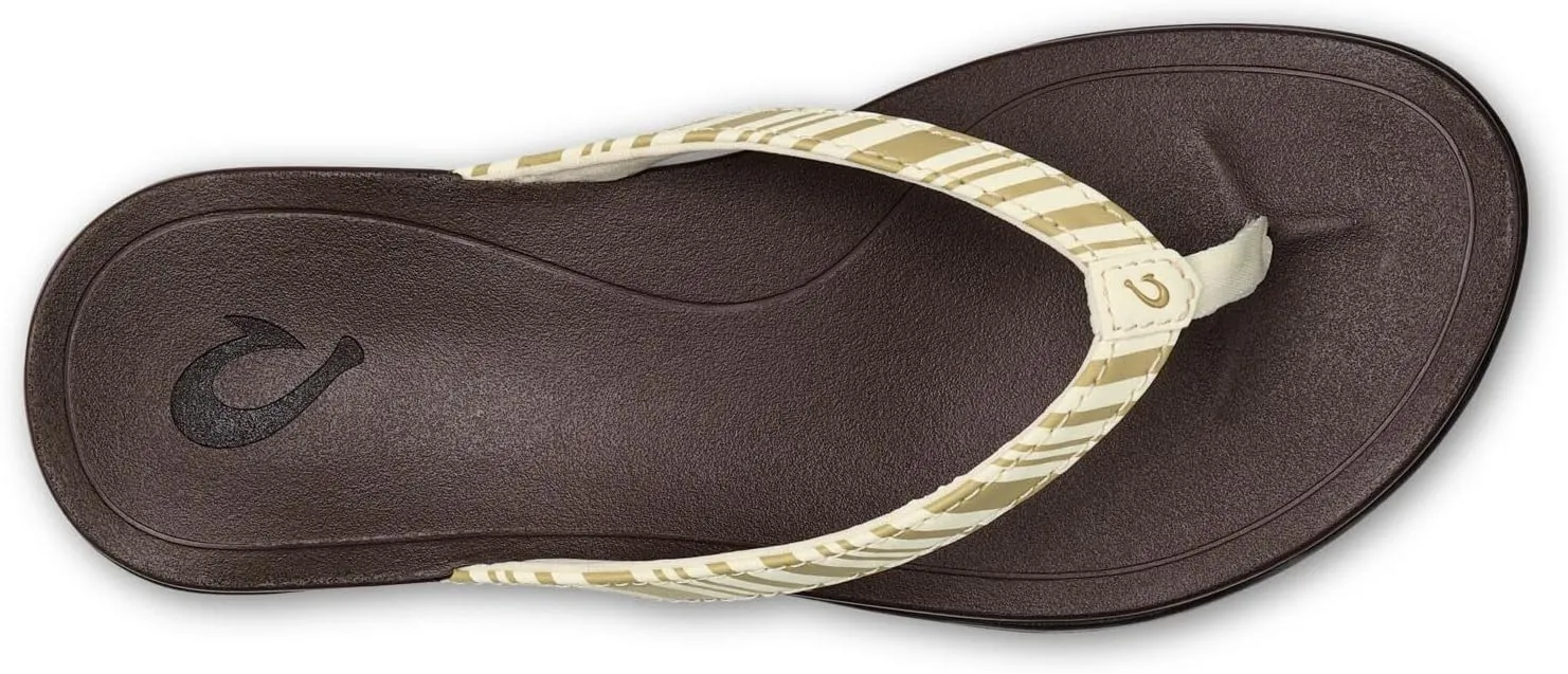 OLUKAI Ho'opio Women's Beach Sandals, Quick-Dry Flip-Flop Slides, Clean & Minimal Aesthetic, Water Resistant & Enhanced Traction, All-Day Comfort