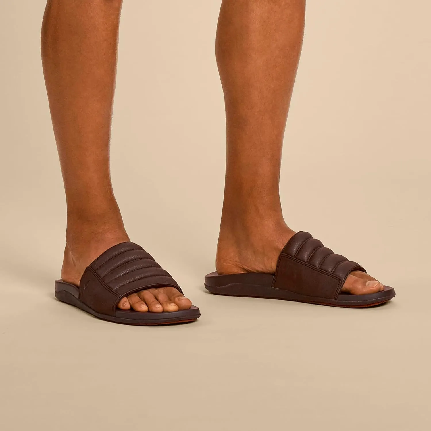 OLUKAI Maha 'Olu Men's Slide Sandal, Water-Friendly Shoe, All-Day Wear & Ultra-Soft Comfort Fit