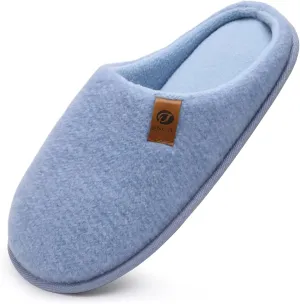 ONCAI Mens Cozy Memory Foam Scuff Slippers Slip On Warm House Shoes Indoor/Outdoor with Best Arch Support