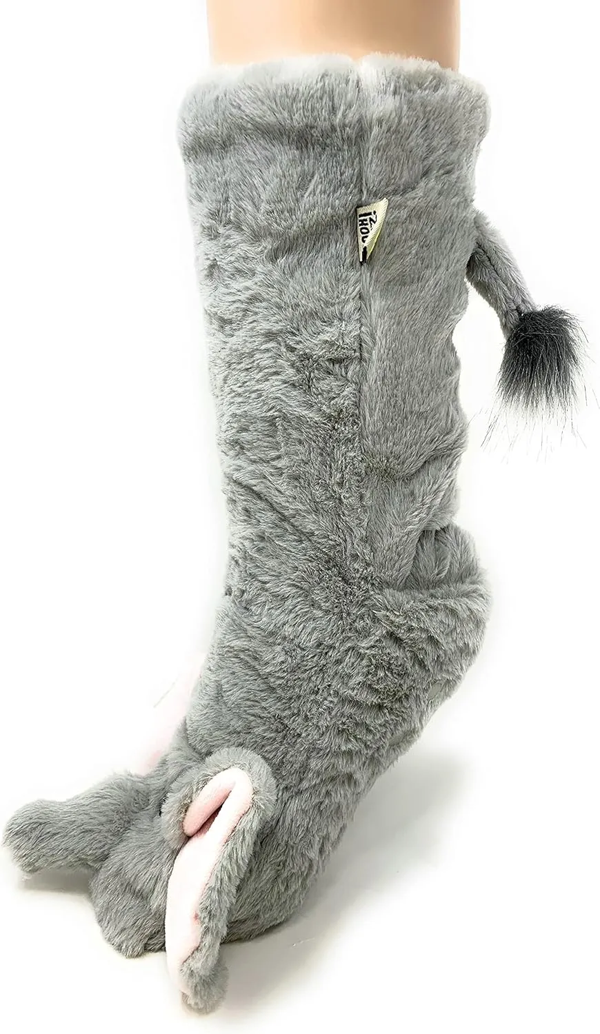 ooohyeah Womens Non Slip Fuzzy 3D Animal Slipper Socks, Funny Warm Cozy Fluffy Cute Indoor Slippers with Grippers