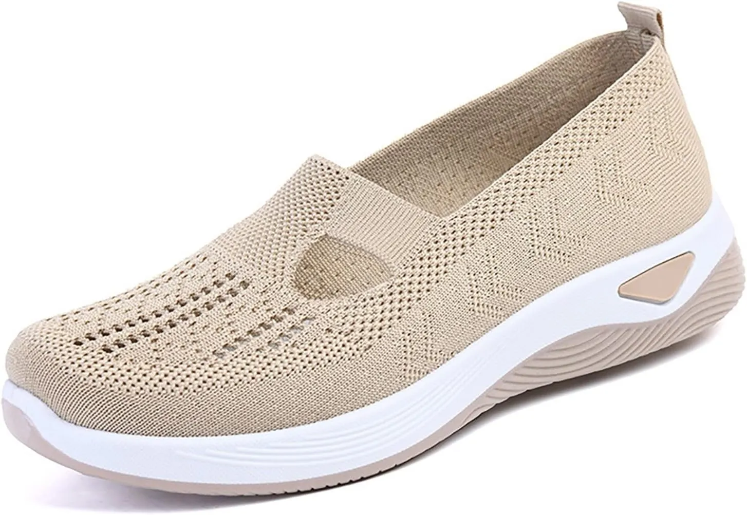 Orthopedic Shoes for Women Mesh Walking Shoes Breathable Non-Slip Slip On Loafers Lightweight Memory Foam Flat Sneakers
