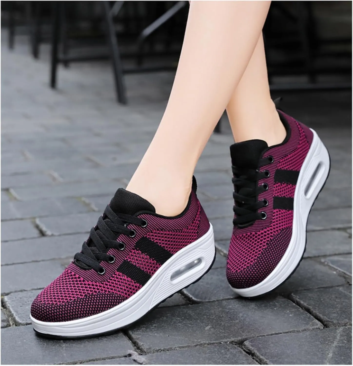 Orthopedic Shoes for Women, Womens Slip on Non Slip Work Shoes Comfortable Air Cushion Sneakers with Arch Support