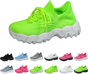 Orthopedic Shoes for Women Woven Breathable Soft Sole Slip on Walking Shoes with Arch Support Daily Commuting Shoes