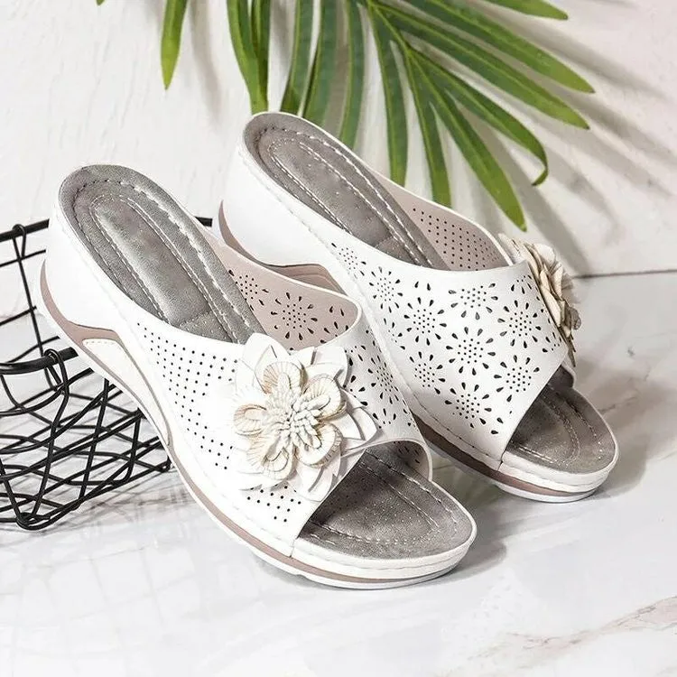 Orthopedic Soft Bottom Massage Orthopedic Wedge Slide Sandals