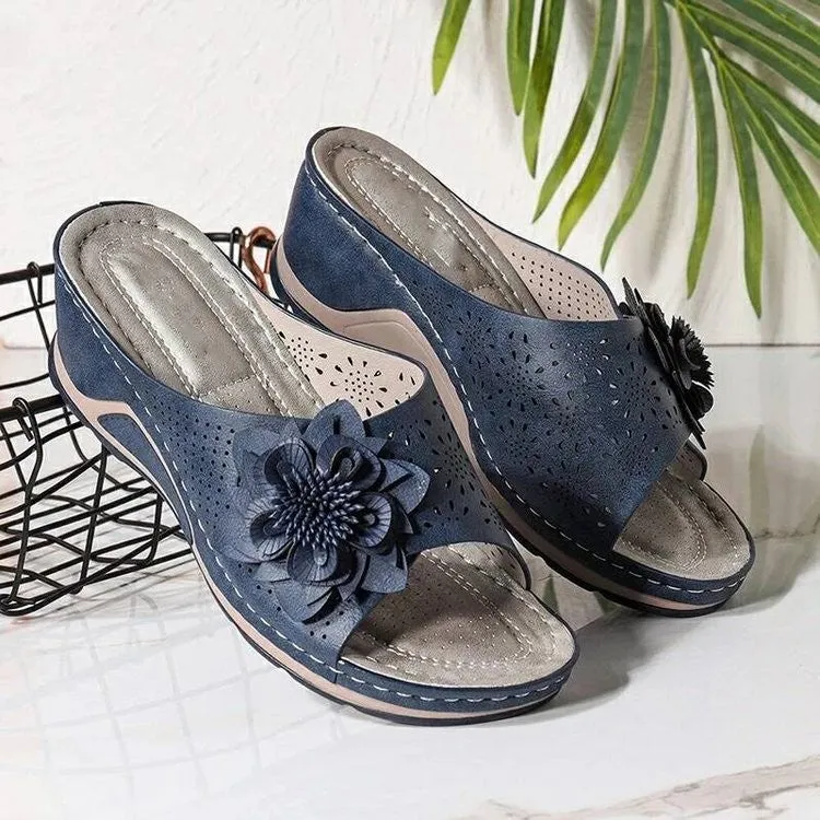Orthopedic Soft Bottom Massage Orthopedic Wedge Slide Sandals