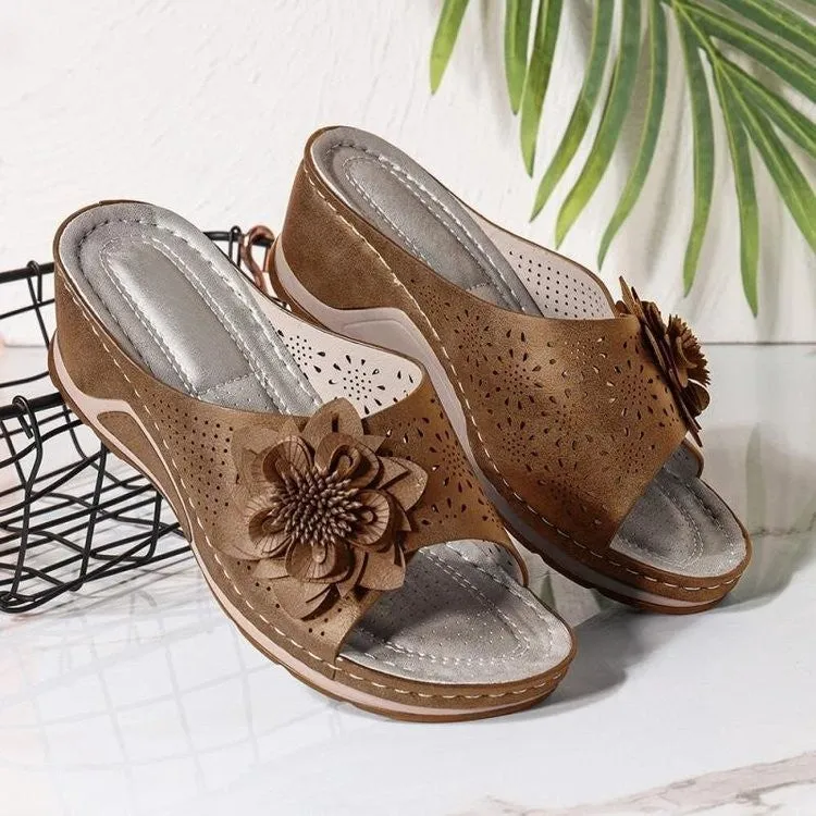 Orthopedic Soft Bottom Massage Orthopedic Wedge Slide Sandals