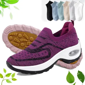 Orthoture Womens Shoes,Arch Support Non Slip Orthoture Shoes,Air Cushion Slip-On Walking Shoes