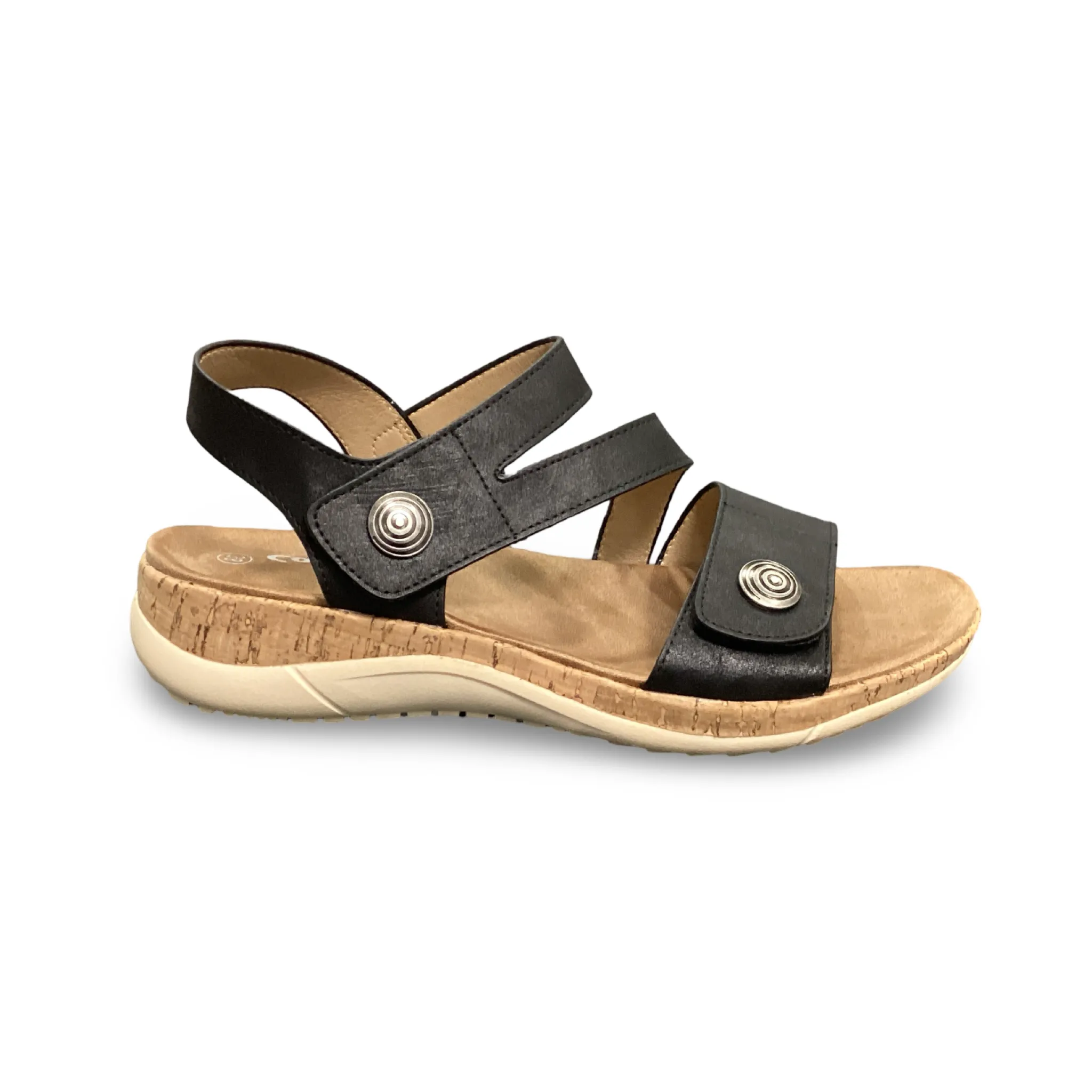 P Comfort Ladies Low Wedge Sandal WW1656