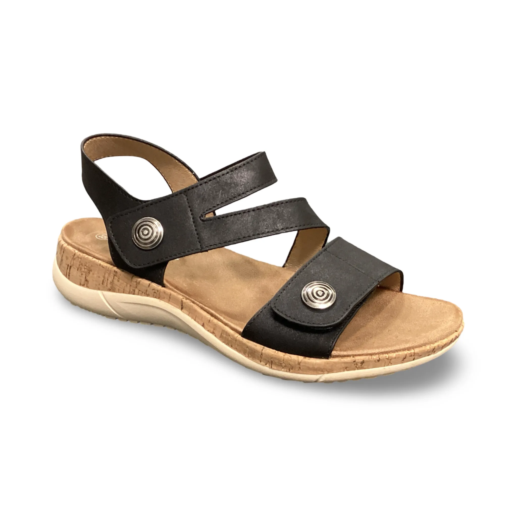 P Comfort Ladies Low Wedge Sandal WW1656