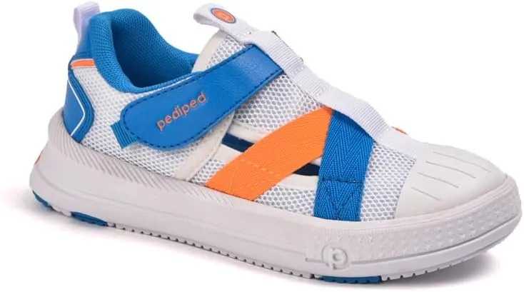 pediped Flex Mercury First Walker Shoe, White, 10 US Unisex Little Kid