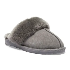 Peggy Slipper in Grey Suede
