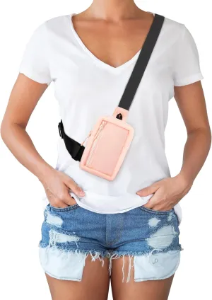 Peicees Mini Sling Bag for Men Women Crossbody Bag Travel Running Phone Daypack Shoulder Bags