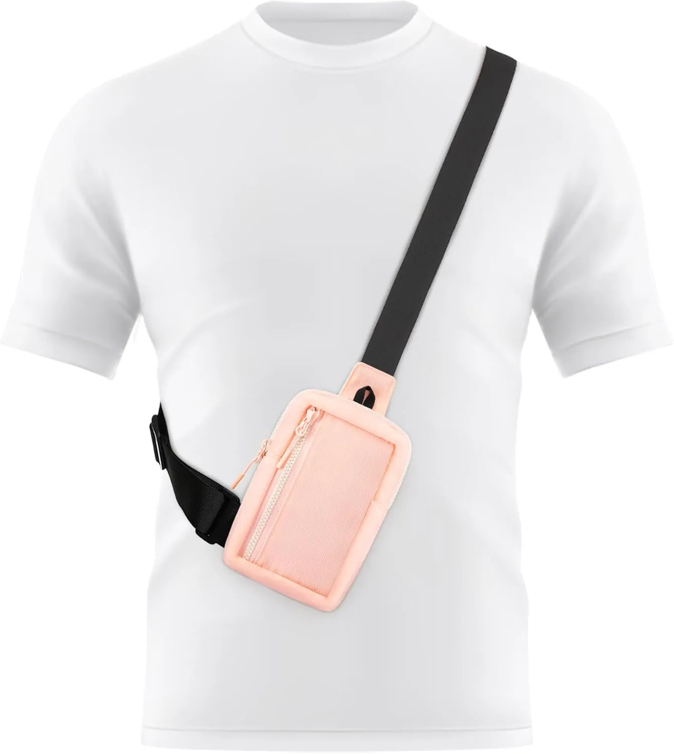 Peicees Mini Sling Bag for Men Women Crossbody Bag Travel Running Phone Daypack Shoulder Bags
