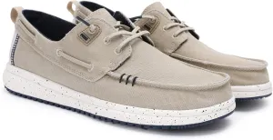 PITAS Men’s Byron Boat Shoes | Casual Slip-On Loafers for Men | Ultra Light & Comfortable Shoes | Beige