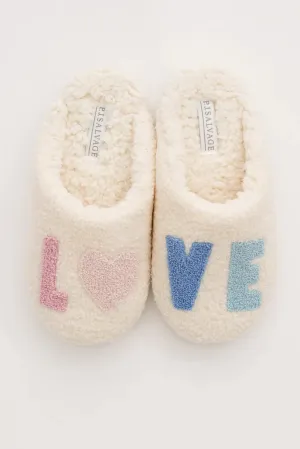 PJ Salvage Cozy Love Slippers Style RMCOSL - Ivory