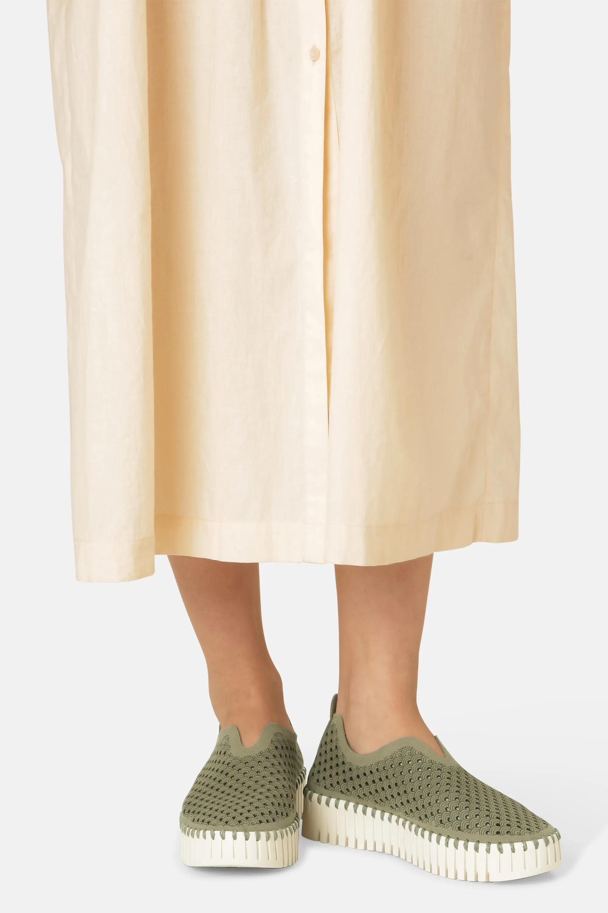 Platform Tulip Slipper - Army