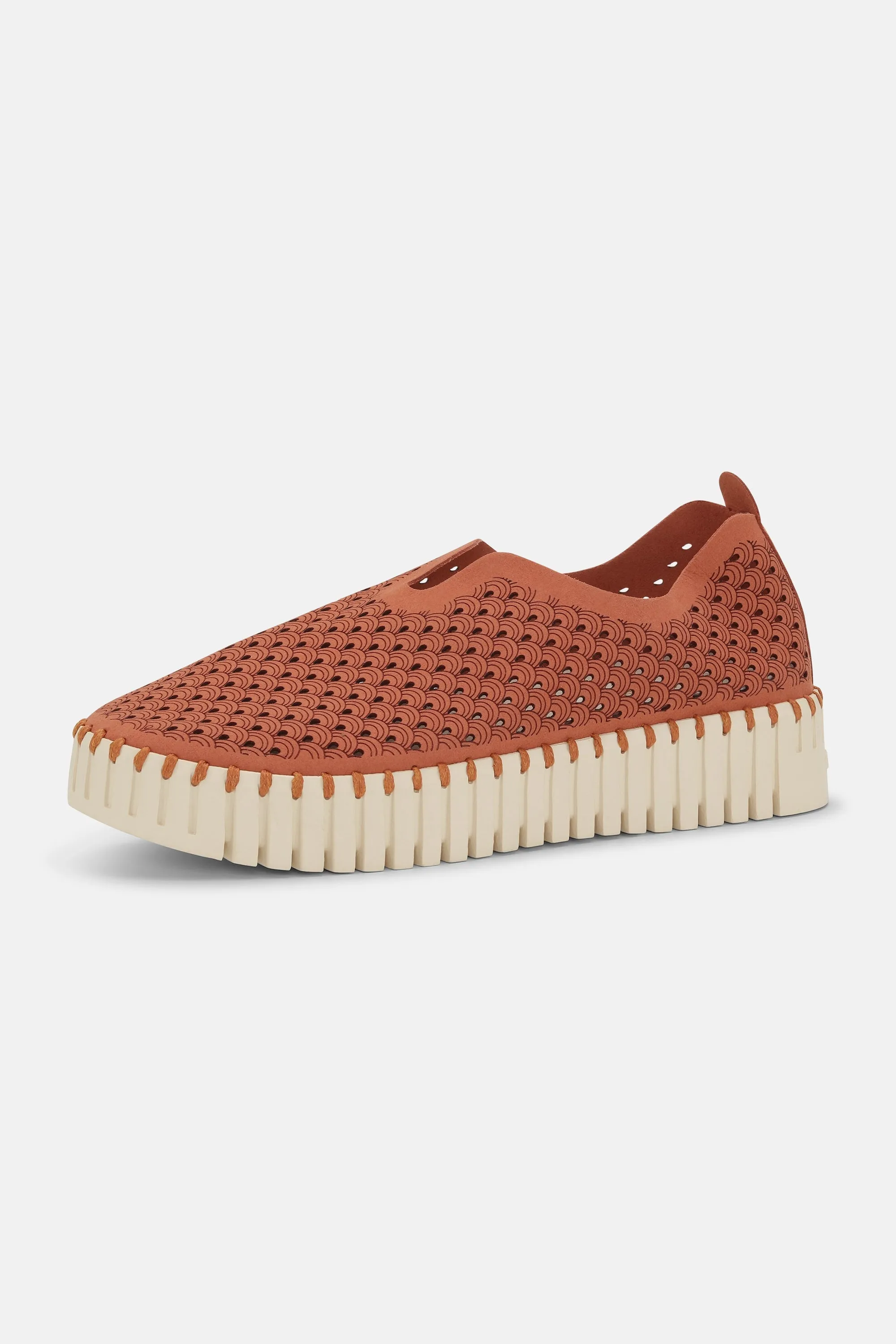 Platform Tulip Slipper - Light Brick