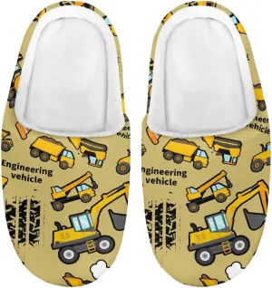 Polero Cute Printed Kids Slippers - Soft Plush Winter Slip On House Slippers