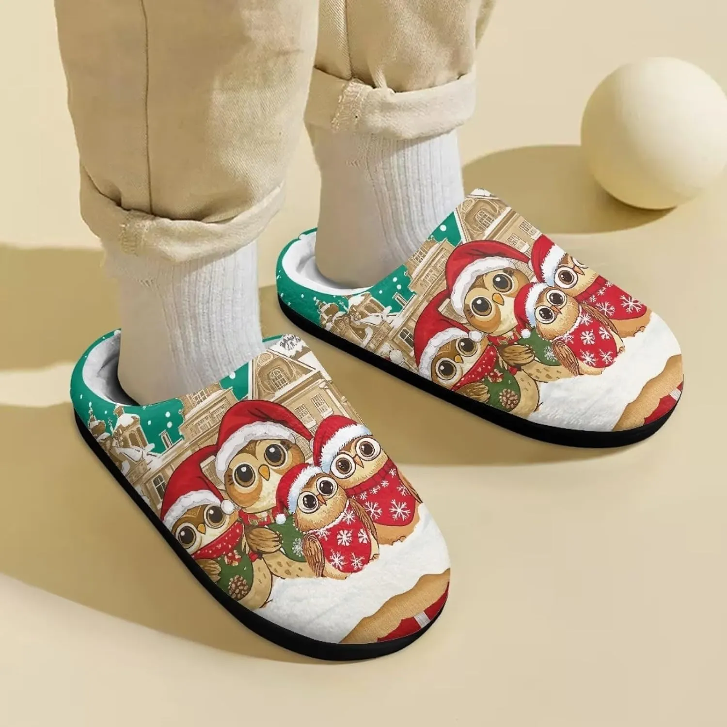 POLERO Cute Slipper for Kids Girls Winter Slippers Warm Indoor House Shoes Boy's Slippers