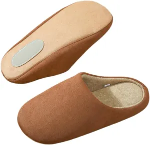Premium Comfort All Seasons Silent Suede Cushion Sole Non Slip Men's House Slippers Indoor Soft Home Slip On Shoes