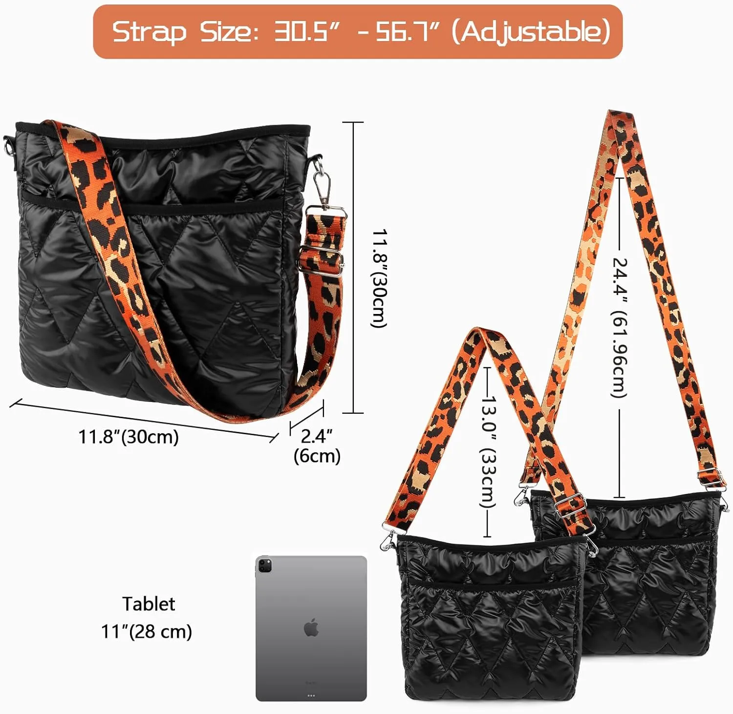 Puffy Crossbody Bags, Quilted Purses with Zip, Trendy Fashion Shoulder Bags, Padded Soft Handbags for Women