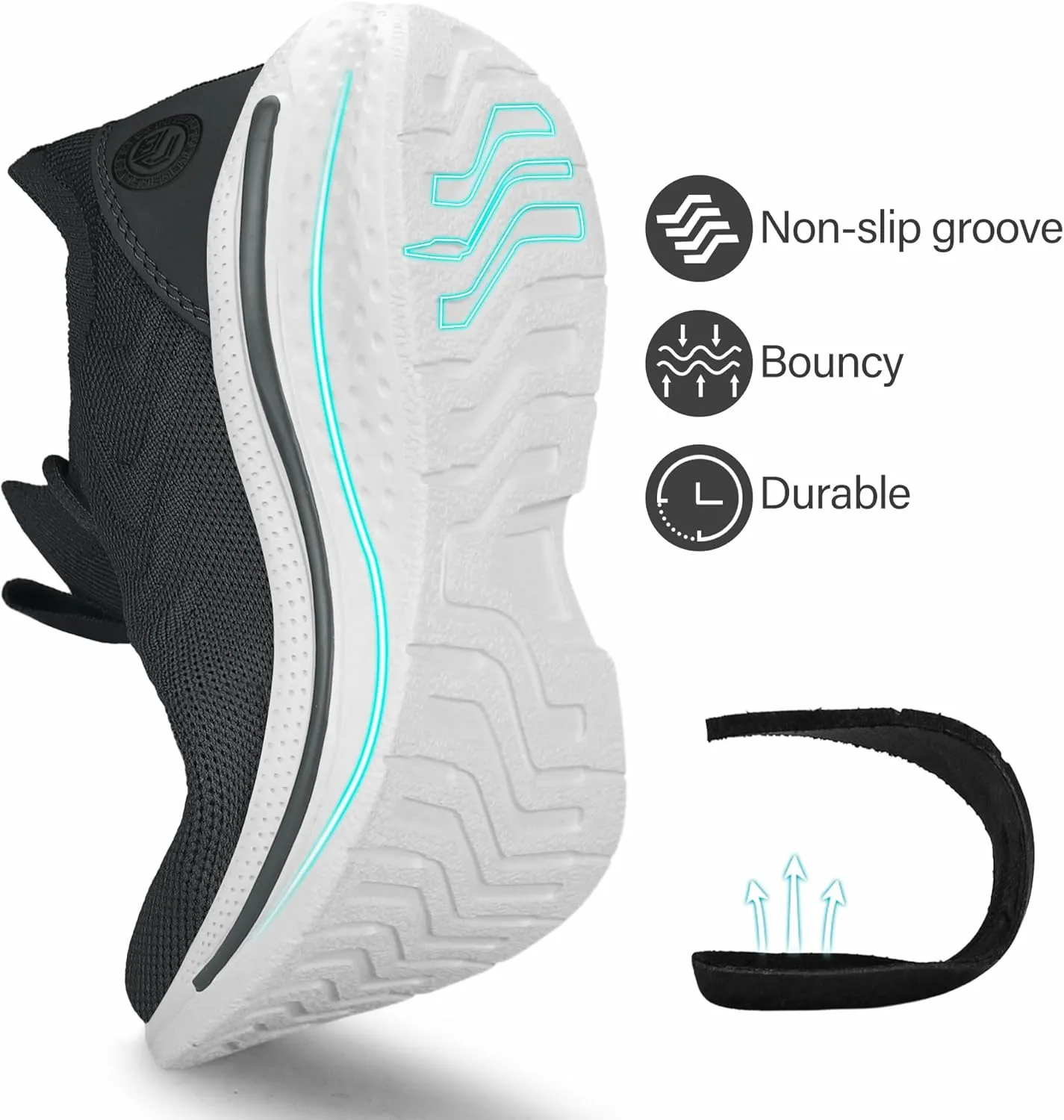 Pujcs Womens Sneakers Slip On Walking Shoes Breathable Running Shoes Lightweight Mesh Gym Shoes Non Slip Workout Shoes