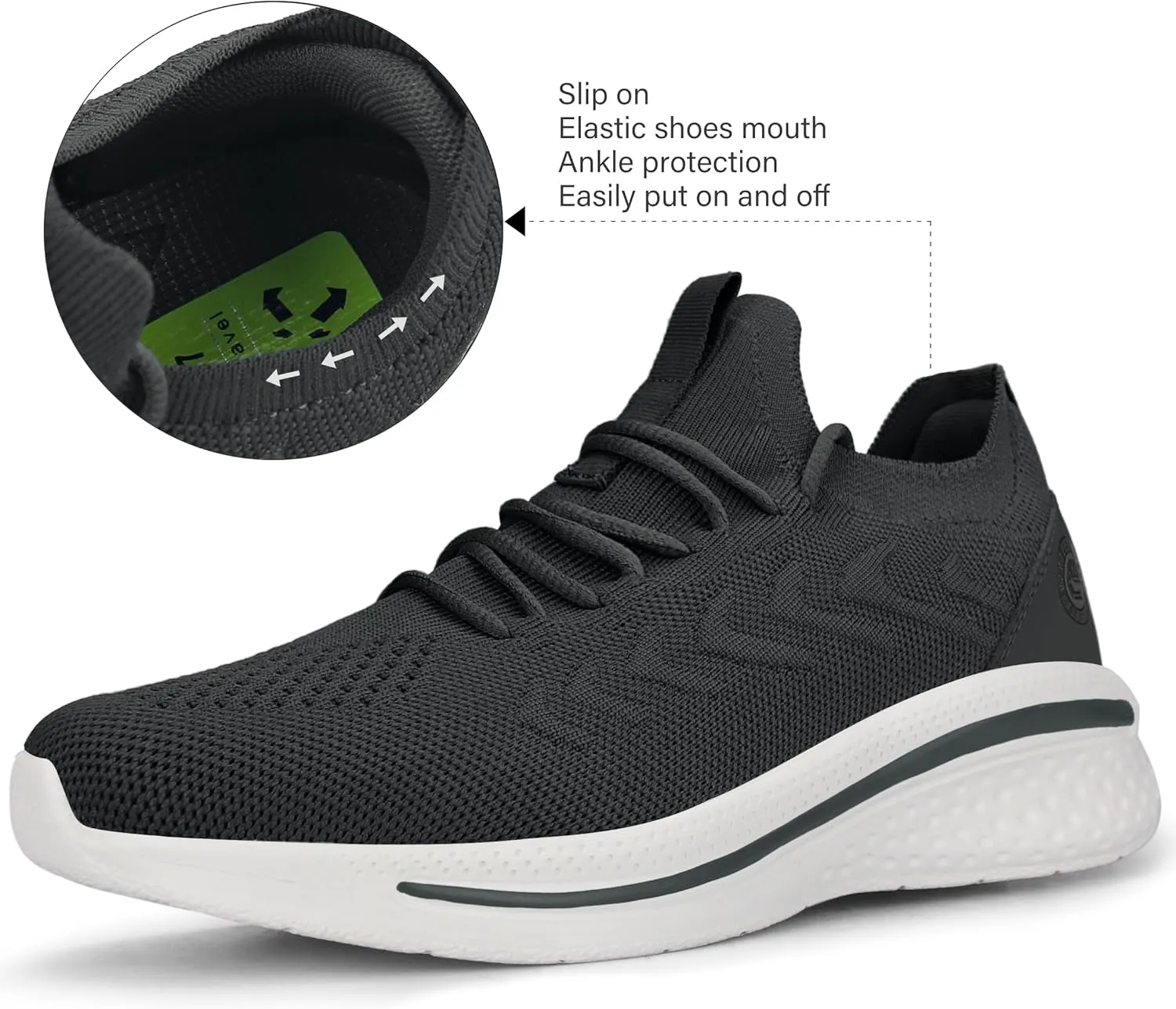 Pujcs Womens Sneakers Slip On Walking Shoes Breathable Running Shoes Lightweight Mesh Gym Shoes Non Slip Workout Shoes