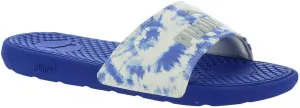 PUMA Cool Cat Shibori Slide Womens Sandal 8 BM US WhiteBlueTie Dye