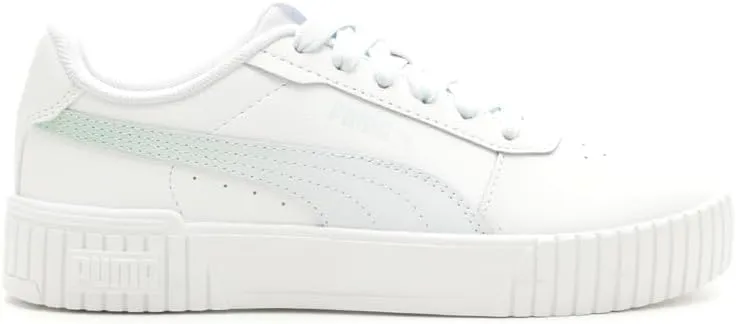 PUMA Kids Girls Carina 2.0 Minted Lace Up Sneakers Shoes Casual - White - Size 7 M