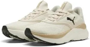 PUMA Women's Softride Mayve WN's Street Running Shoe, Alpine Snow Warm White PUMA Black, 6.5 Women