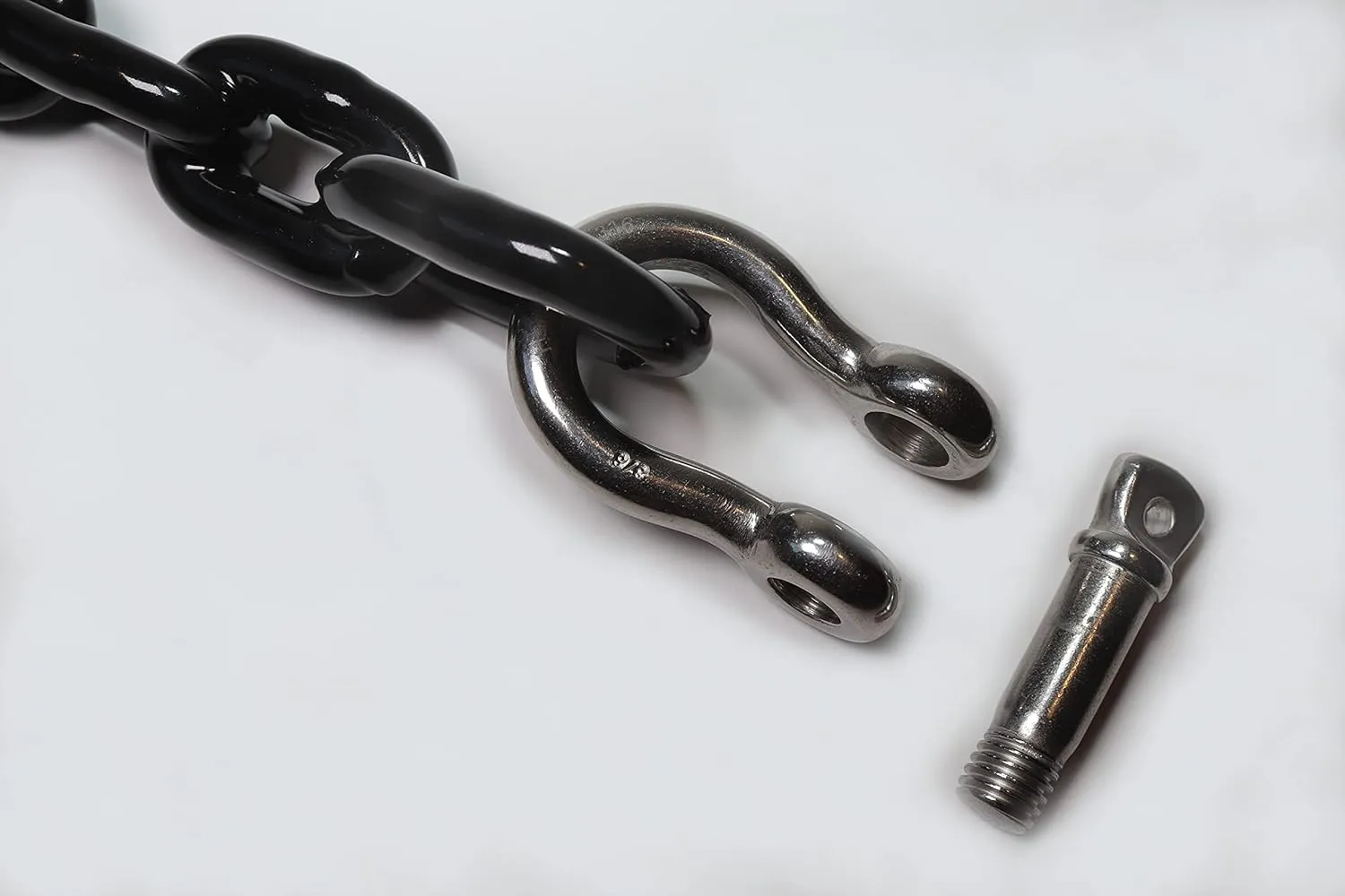 PVC Coated Boat Anchor Chain with Stainless Steel Shackles 4Foot/ 5Foot/ 6Foot/ Black/White