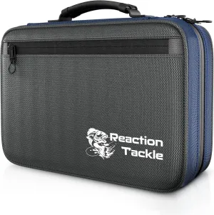 Reaction Tackle Deluxe Bait Binder – Water-Resistant Soft Plastic Bait Storage Bag, Saltwater & Freshwater Fishing Tackle Organizer, Lure Bag for Bass, Kayak, and Boat Fishing