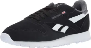 Reebok Men's Classic Leather Sneaker, Black/True Grey, 12 M US
