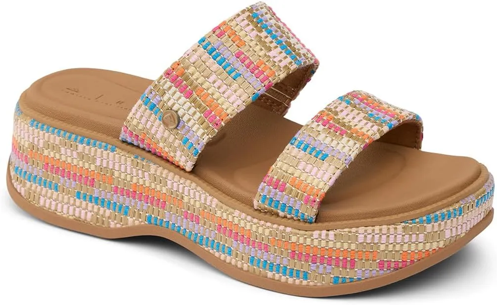 REEF Lofty Lux Hi Womens Fashion Platform Sandal, Soft Molded Footbed