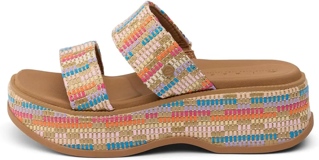 REEF Lofty Lux Hi Womens Fashion Platform Sandal, Soft Molded Footbed