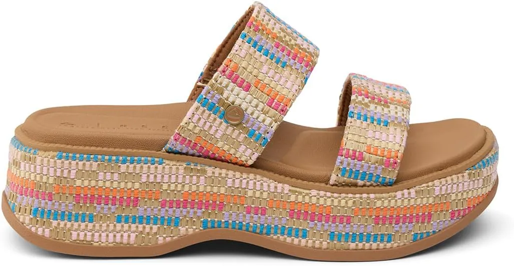REEF Lofty Lux Hi Womens Fashion Platform Sandal, Soft Molded Footbed